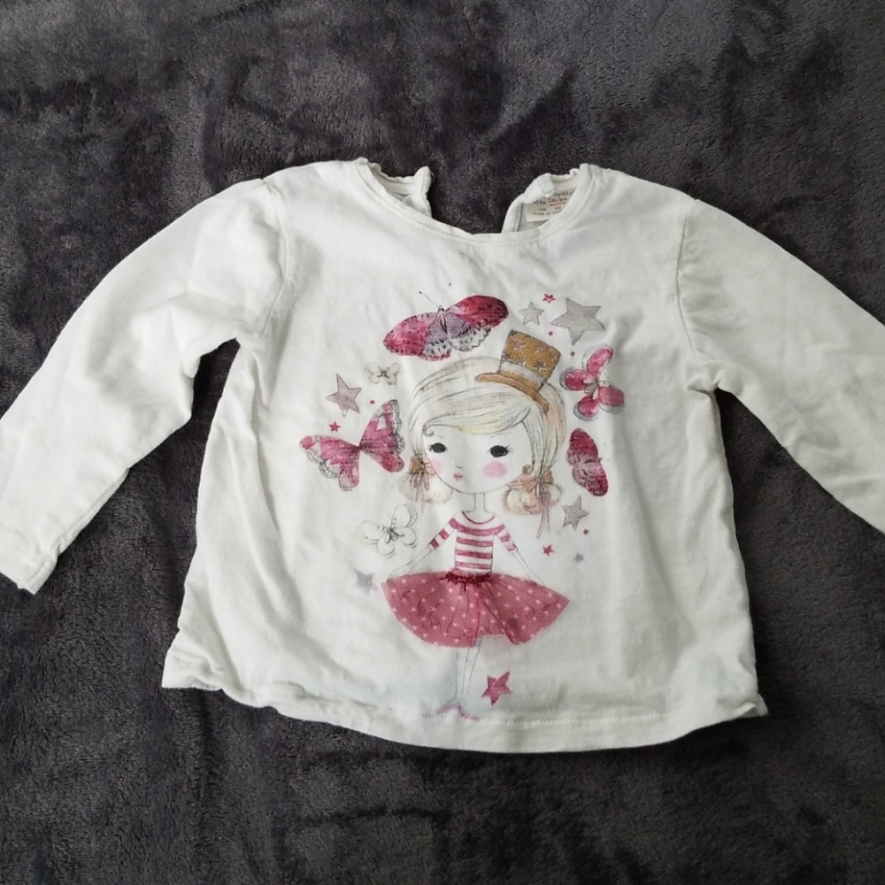 EUC Zara Baby girl long sleeve 18-24 m
